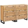 Kabalas 2 pcs Ruda 60 x 33 x 75 cm Kietas mango medis