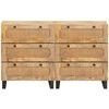 Kabalas 2 pcs Ruda 60 x 33 x 75 cm Kietas mango medis