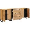 Kabalas 3 pcs Ruda 180 x 33 x 75 cm Kietas mango medis
