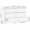 Kabalas 2 vnt. 60 x 33 x 75 cm Kietas mango medis Ruda