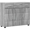 Kabalas su lentyna FLORIN Pilkas Sonoma 88,5 x 30,5 x 73 cm