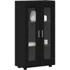 Kabalas FLORIN Juoda 55,5 x 29 x 100 cm Apdirbta mediena