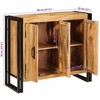 Kabalas Ruda 80 x 33 x 70 cm mango medienos masyvas