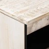 Kabalas su saugykla Balta 60 x 33,5 x 75 cm Kietas mango medis