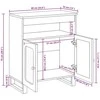 Kabalas Ruda 60 x 33 x 75 cm Kietas mango medis