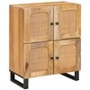 Kabalas su saugykla Ruda 60 x 33 x 75 cm Kietas mango medis