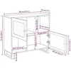 Kabalas Ruda 80 x 33 x 75 cm Kietas mango medis