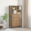 Kabalas su stalčių 2 pcs Meistrų ąžuolas 81 x 36 x 150.5 cm