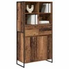Kabalas su stalčių 2 pcs Senovinis medis 81 x 36 x 150.5 cm