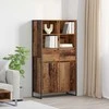 Kabalas su stalčių 2 pcs Senovinis medis 81 x 36 x 150.5 cm