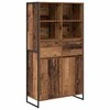 Kabalas su stalčių 2 pcs Senovinis medis 81 x 36 x 150.5 cm