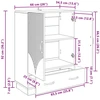 Kabalas Balta 66 x 34,5 x 92 cm Apdirbta mediena