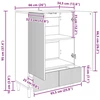 Kabalas Balta 66 x 34,5 x 95 cm Apdirbta mediena