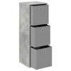 Kabalas su stalčių Betono pilka 35 x 32 x 99,5 cm