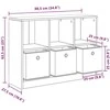 Kabalas Betono pilka 88,5 x 27,5 x 63,5 cm