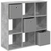 Kabalas su stalčių Betono pilka 88,5 x 29 x 84,5 cm