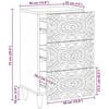 Kabalas Ruda 40 x 33,5 x 75 cm Kietas mango medis