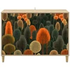 Kabalas ZAANDAM Sonoma ąžuolo 102 x 33 x 75 cm Apdirbta mediena