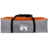 Kabanas palapinė su stogu Pilka ir oranžinė 400 x 210 x 180 cm