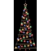 Kabančios Kalėdų eglutės su žaisliukais 150 cm 80 LED