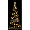 Kabančios Kalėdų eglutės su žaisliukais 150 cm 80 LED
