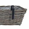 Kabantis gėlių krepšys su saugykla 2 pcs Pilka 48 x 22 x 15 cm