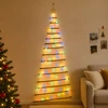 Kabantis Kalėdų medis 210 cm 130 LED Įvairių spalvų