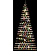 Kabantis Kalėdų medis 210 cm 130 LED Įvairių spalvų