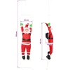 Kabantis Kalėdų senelis ant kopėčių Raudona 30 x 15 x 170 cm