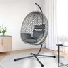 Kabantis kiaušinis anthracite and pilkas 104 x 100 x 191 cm