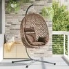 Kabantis kiaušinis Kavos 104 x 100 x 191 cm poliratanas