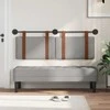 Kabantysis galvūgalis Debesų pilka 130 x 55 x 5 cm Antikinis PU