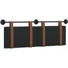 Kabantysis galvūgalis Juodas 130 x 55 x 5 cm Antikinis PU