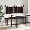 Kabantysis galvūgalis Juodas 130 x 55 x 5 cm Antikinis PU