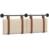 Kabantysis galvūgalis Kreminė 130 x 55 x 5 cm Antikinis PU