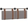 Kabantysis galvūgalis Taupe 150 x 55 x 5 cm Antikinis PU