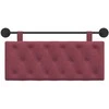 Pakabinamas lovos galvūgalis Vyno raudona Audinys