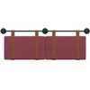 Kabantysis galvūgalis Vyno raudona 130 x 55 x 5 cm Antikinis PU