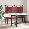 Kabantysis galvūgalis Vyno raudona 150 x 55 x 5 cm Antikinis PU