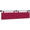 Pakabinamas lovos galvūgalis Su LED šviesa Vyno raudona Aksomas