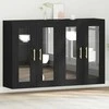 Sieniniai baldai 2 pcs Juodas ąžuolas 69,5 x 34 x 90 cm