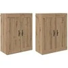 Prikabinama spinta 2 pcs Amatininkų ąžuolas 69,5 x 34 x 90 cm