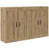Prikabinama spinta 2 pcs Amatininkų ąžuolas 69,5 x 34 x 90 cm