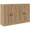 Prikabinama spinta 2 pcs Amatininkų ąžuolas 69,5 x 34 x 90 cm