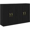 Prikabinama spinta 2 pcs Juodas ąžuolas 69,5 x 34 x 90 cm