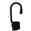 Kabliai 12 vnt. Juoda 8 mm x 5 cm Plienas