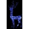 Kalėdinė dekoracija elnias, 120cm, akrilas, 140 mėlynų LED