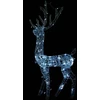 Kalėdinė dekoracija elnias, 120cm, akrilas, 140 šaltų baltų LED