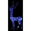 Kalėdinė dekoracija elnias, 120cm, akrilas, 140 mėlynų LED