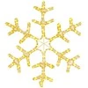 Kalėdinė dekoracija snaigė su 144 šiltomis LED, 59x59cm